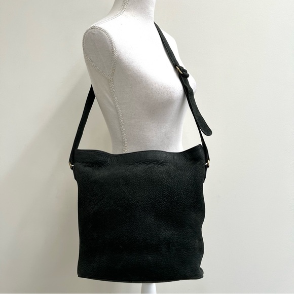 1994 COACH 4932 Nubuck Hunter Green Leather Bucket Shoulder Bag Made in The US - Picture 1 of 15